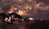 William Bradford Famous Paintings - Seiners off the Coast of Labrador
